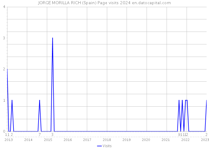 JORGE MORILLA RICH (Spain) Page visits 2024 
