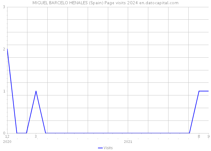 MIGUEL BARCELO HENALES (Spain) Page visits 2024 