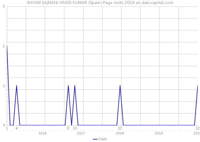 SHYAM SAJNANI VINOD KUMAR (Spain) Page visits 2024 