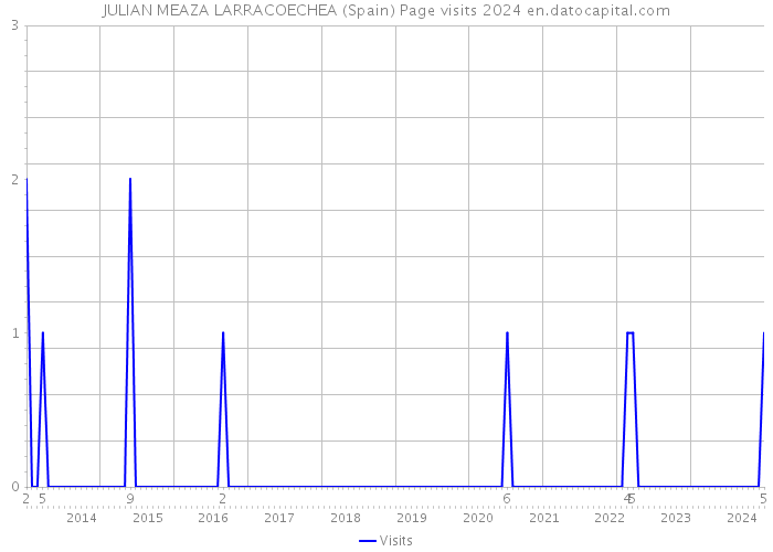 JULIAN MEAZA LARRACOECHEA (Spain) Page visits 2024 