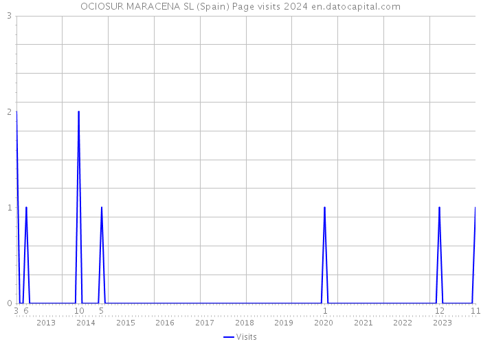 OCIOSUR MARACENA SL (Spain) Page visits 2024 