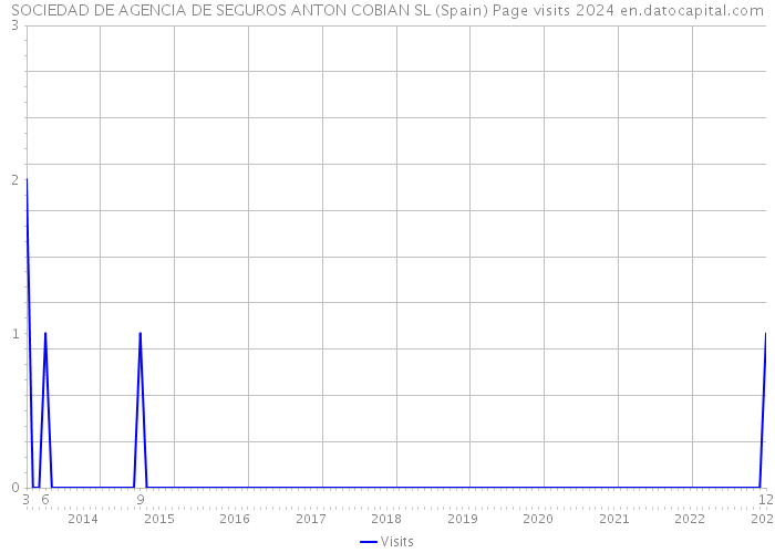 SOCIEDAD DE AGENCIA DE SEGUROS ANTON COBIAN SL (Spain) Page visits 2024 