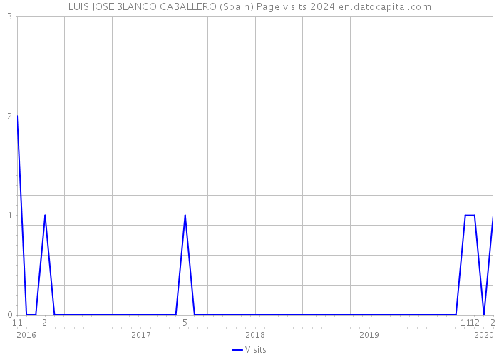 LUIS JOSE BLANCO CABALLERO (Spain) Page visits 2024 