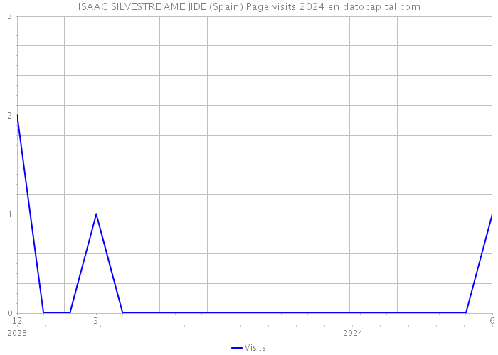 ISAAC SILVESTRE AMEIJIDE (Spain) Page visits 2024 