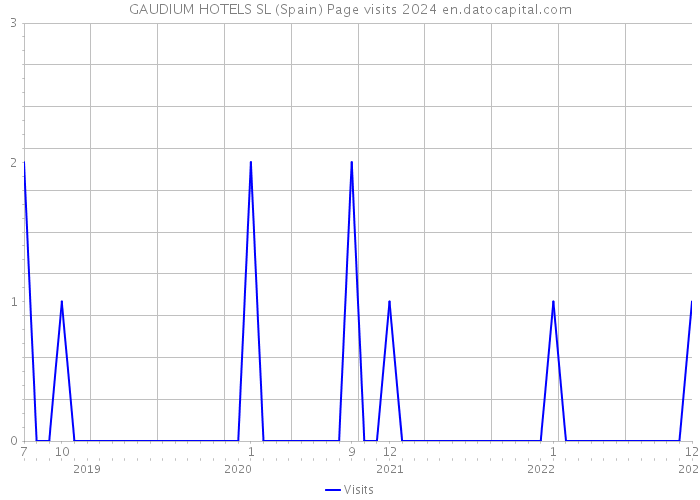 GAUDIUM HOTELS SL (Spain) Page visits 2024 