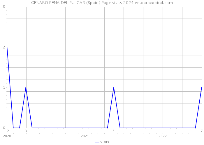 GENARO PENA DEL PULGAR (Spain) Page visits 2024 