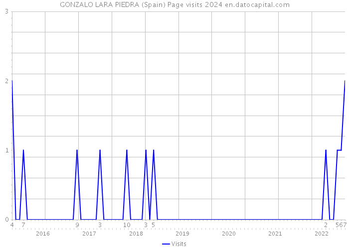 GONZALO LARA PIEDRA (Spain) Page visits 2024 
