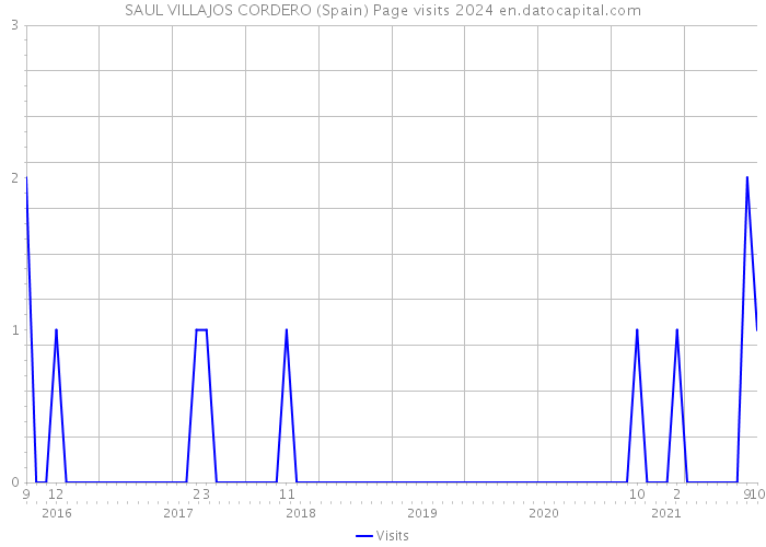 SAUL VILLAJOS CORDERO (Spain) Page visits 2024 