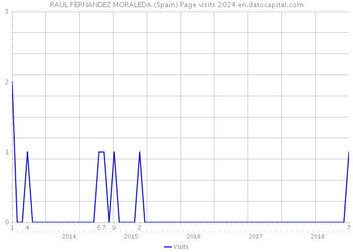 RAUL FERNANDEZ MORALEDA (Spain) Page visits 2024 