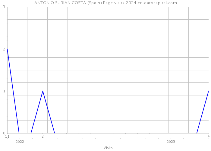 ANTONIO SURIAN COSTA (Spain) Page visits 2024 