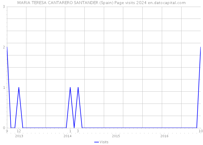 MARIA TERESA CANTARERO SANTANDER (Spain) Page visits 2024 