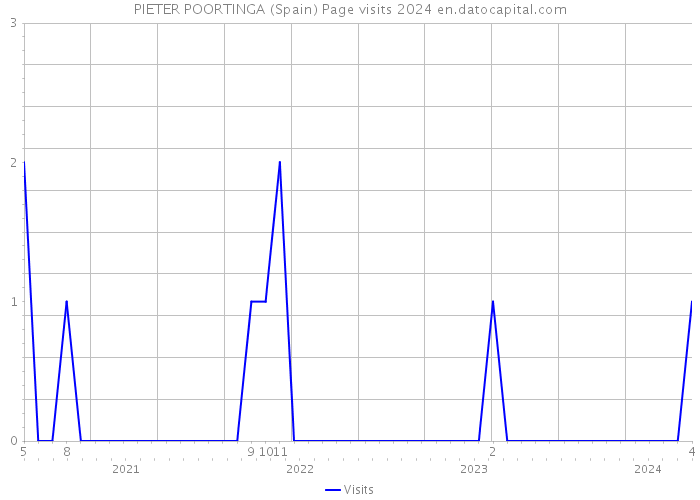 PIETER POORTINGA (Spain) Page visits 2024 