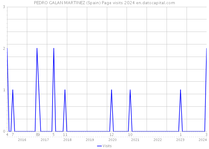 PEDRO GALAN MARTINEZ (Spain) Page visits 2024 