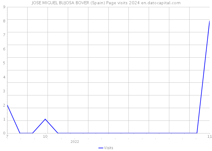 JOSE MIGUEL BUJOSA BOVER (Spain) Page visits 2024 