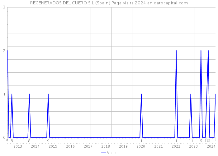 REGENERADOS DEL CUERO S L (Spain) Page visits 2024 