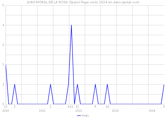 JUAN MORAL DE LA ROSA (Spain) Page visits 2024 
