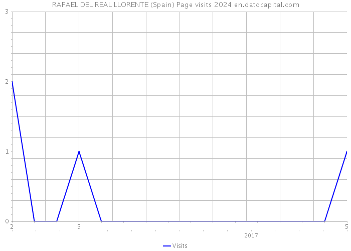 RAFAEL DEL REAL LLORENTE (Spain) Page visits 2024 