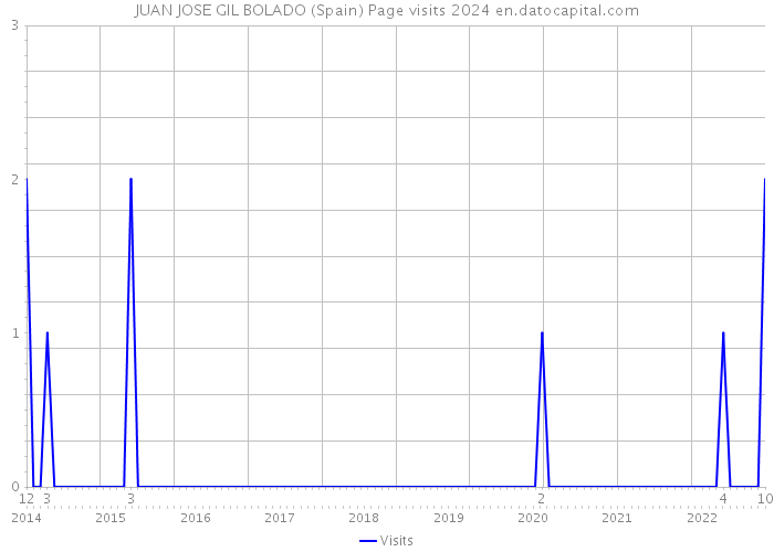 JUAN JOSE GIL BOLADO (Spain) Page visits 2024 