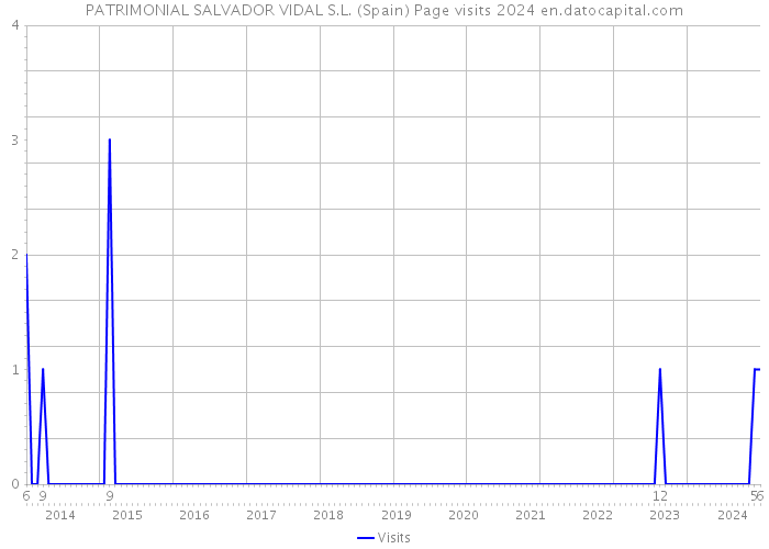 PATRIMONIAL SALVADOR VIDAL S.L. (Spain) Page visits 2024 