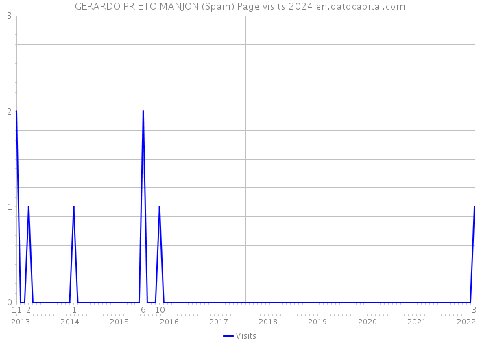 GERARDO PRIETO MANJON (Spain) Page visits 2024 