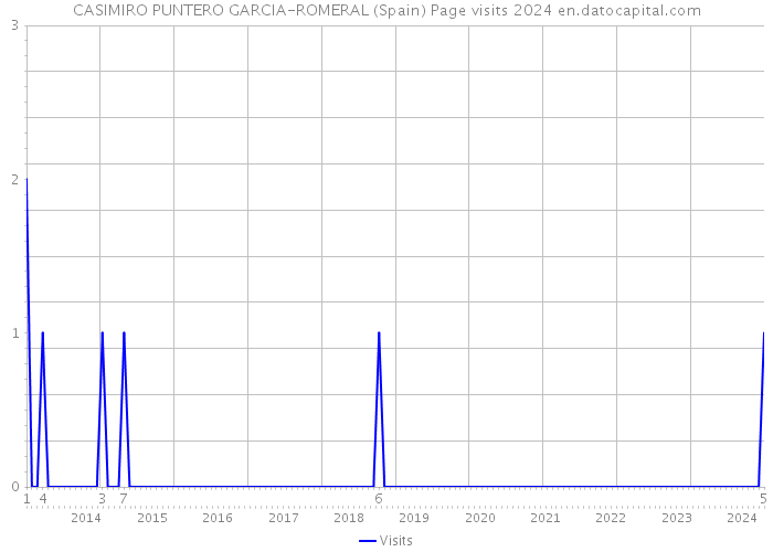 CASIMIRO PUNTERO GARCIA-ROMERAL (Spain) Page visits 2024 