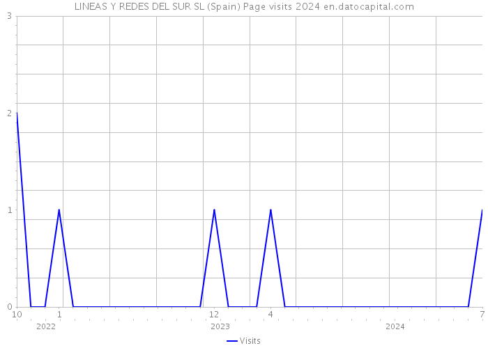 LINEAS Y REDES DEL SUR SL (Spain) Page visits 2024 