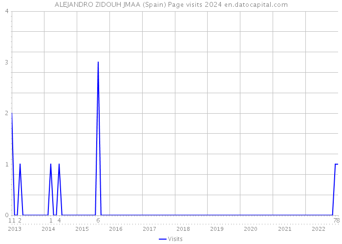 ALEJANDRO ZIDOUH JMAA (Spain) Page visits 2024 