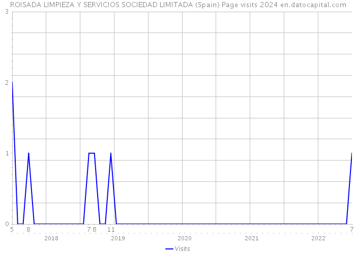ROISADA LIMPIEZA Y SERVICIOS SOCIEDAD LIMITADA (Spain) Page visits 2024 