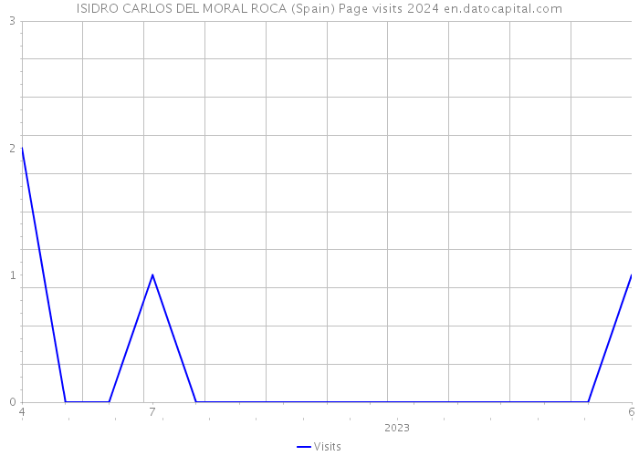 ISIDRO CARLOS DEL MORAL ROCA (Spain) Page visits 2024 
