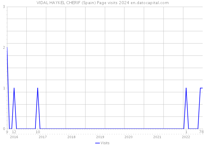 VIDAL HAYKEL CHERIF (Spain) Page visits 2024 
