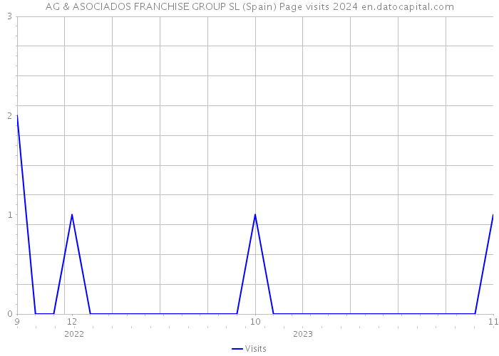 AG & ASOCIADOS FRANCHISE GROUP SL (Spain) Page visits 2024 