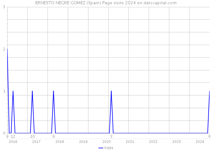 ERNESTO NEGRE GOMEZ (Spain) Page visits 2024 