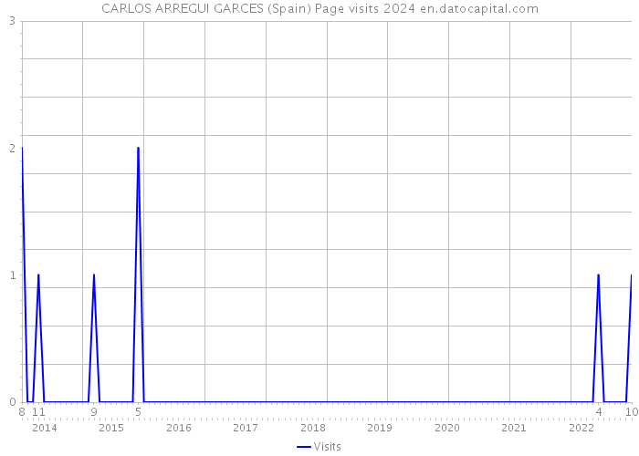 CARLOS ARREGUI GARCES (Spain) Page visits 2024 