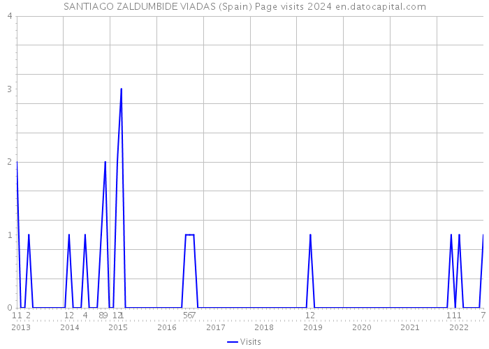 SANTIAGO ZALDUMBIDE VIADAS (Spain) Page visits 2024 