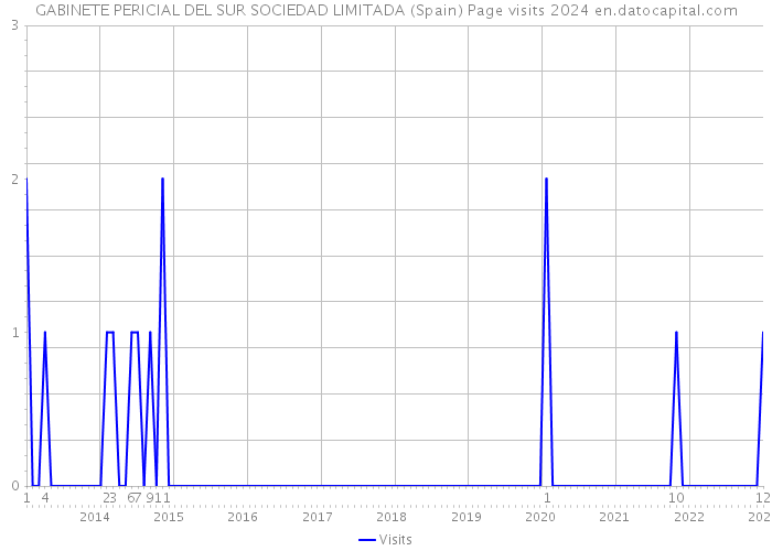 GABINETE PERICIAL DEL SUR SOCIEDAD LIMITADA (Spain) Page visits 2024 