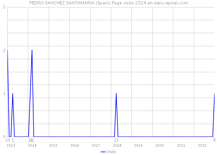 PEDRO SANCHEZ SANTAMARIA (Spain) Page visits 2024 