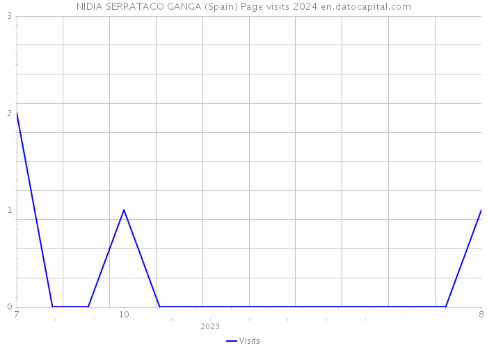 NIDIA SERRATACO GANGA (Spain) Page visits 2024 