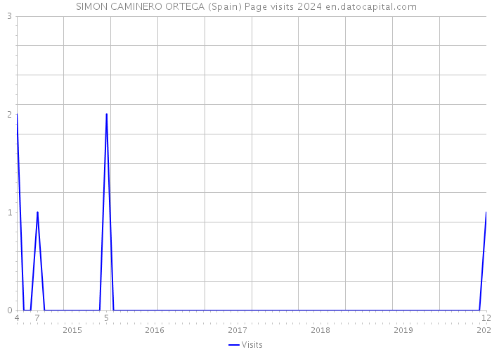 SIMON CAMINERO ORTEGA (Spain) Page visits 2024 