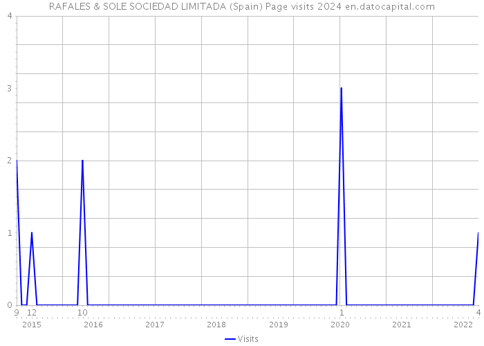 RAFALES & SOLE SOCIEDAD LIMITADA (Spain) Page visits 2024 