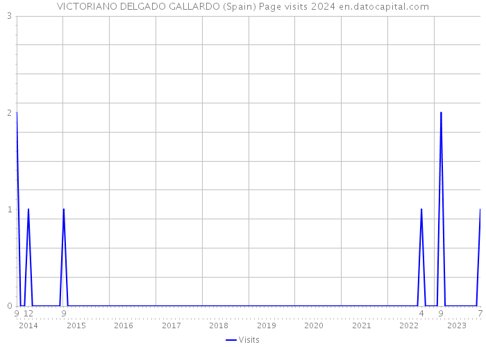 VICTORIANO DELGADO GALLARDO (Spain) Page visits 2024 