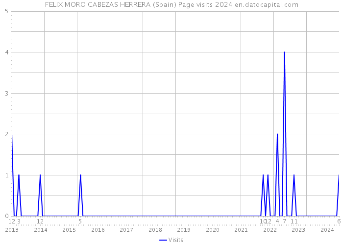 FELIX MORO CABEZAS HERRERA (Spain) Page visits 2024 