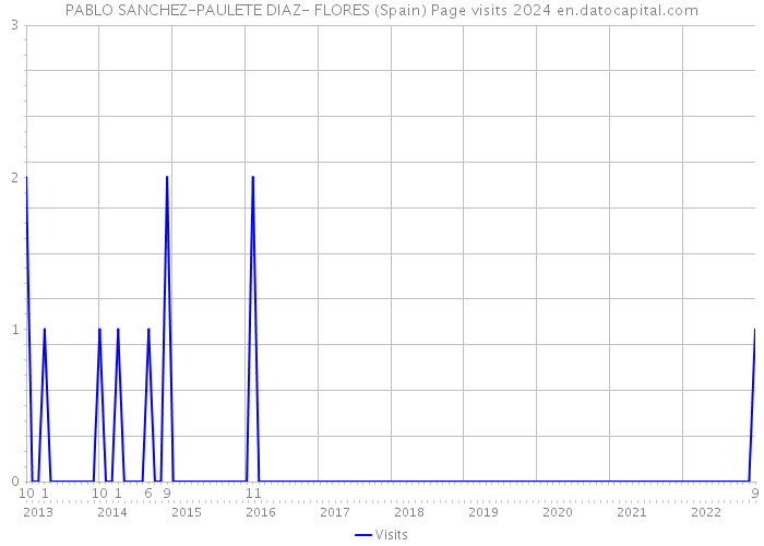 PABLO SANCHEZ-PAULETE DIAZ- FLORES (Spain) Page visits 2024 