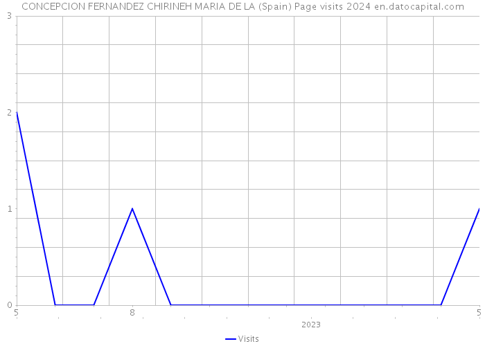 CONCEPCION FERNANDEZ CHIRINEH MARIA DE LA (Spain) Page visits 2024 