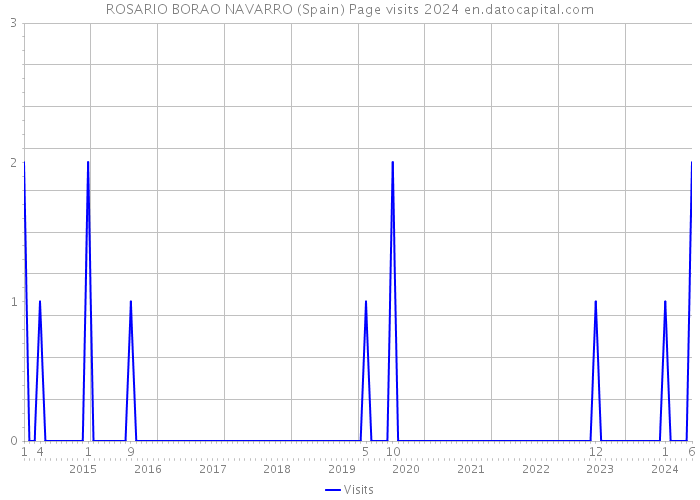 ROSARIO BORAO NAVARRO (Spain) Page visits 2024 