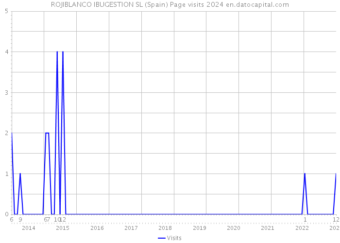 ROJIBLANCO IBUGESTION SL (Spain) Page visits 2024 