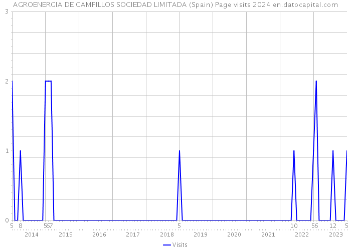 AGROENERGIA DE CAMPILLOS SOCIEDAD LIMITADA (Spain) Page visits 2024 