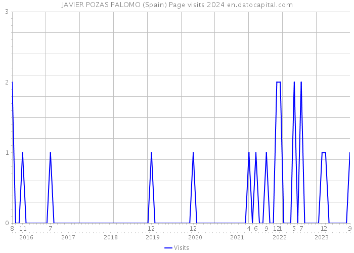 JAVIER POZAS PALOMO (Spain) Page visits 2024 