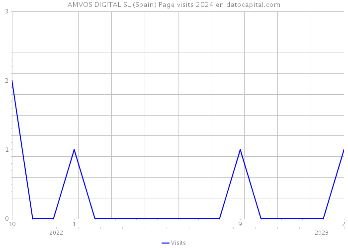 AMVOS DIGITAL SL (Spain) Page visits 2024 