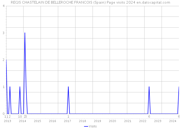 REGIS CHASTELAIN DE BELLEROCHE FRANCOIS (Spain) Page visits 2024 