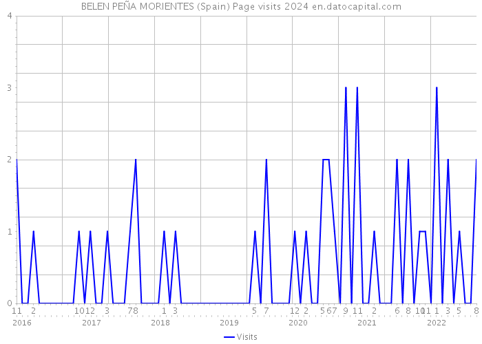 BELEN PEÑA MORIENTES (Spain) Page visits 2024 